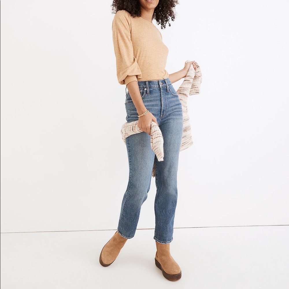 Madewell High Rise Perfect Vintage Women Jeans in Blue